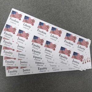 1000 forever stamps of 2012 Mail U.S.A. Flag Postage
